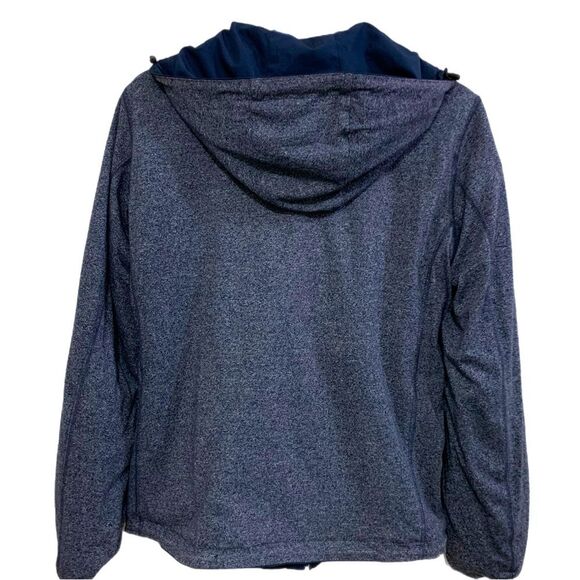 JACKET REVERSIBLE UNISEX SMALL NAVY BLUE RAIN COAT / FLEECE JACKET NO TAGS. - Picture 8 of 16